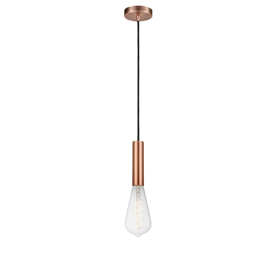 Innovations Lighting 198-1P-AC-BB95LED Auralume Led Mini Pendant Antique Copper 1