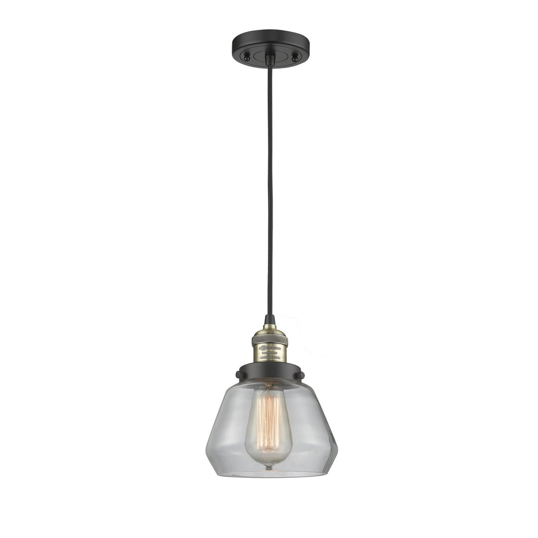 Innovations Lighting 201C-BAB-G172-LED Franklin Restoration Led Mini Pendant Black Antique Brass 1