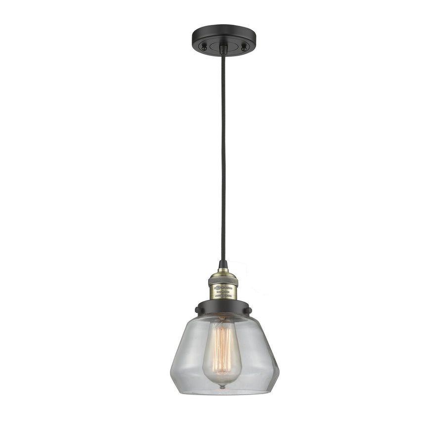 Innovations Lighting 201C-BAB-G172-LED Franklin Restoration Led Mini Pendant Black Antique Brass 1