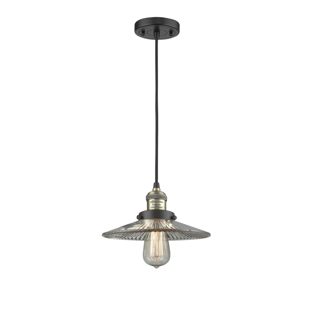Innovations Lighting 201C-BAB-G2 Franklin Restoration One Light Mini Pendant Black Antique Brass