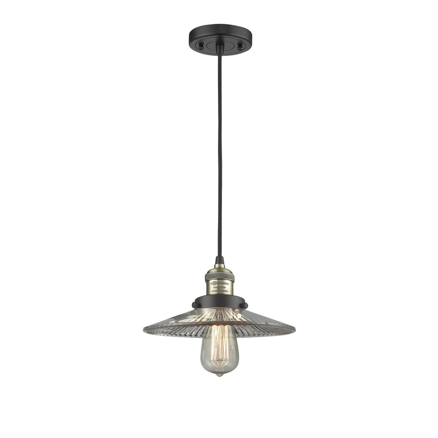 Innovations Lighting 201C-BAB-G2 Franklin Restoration One Light Mini Pendant Black Antique Brass