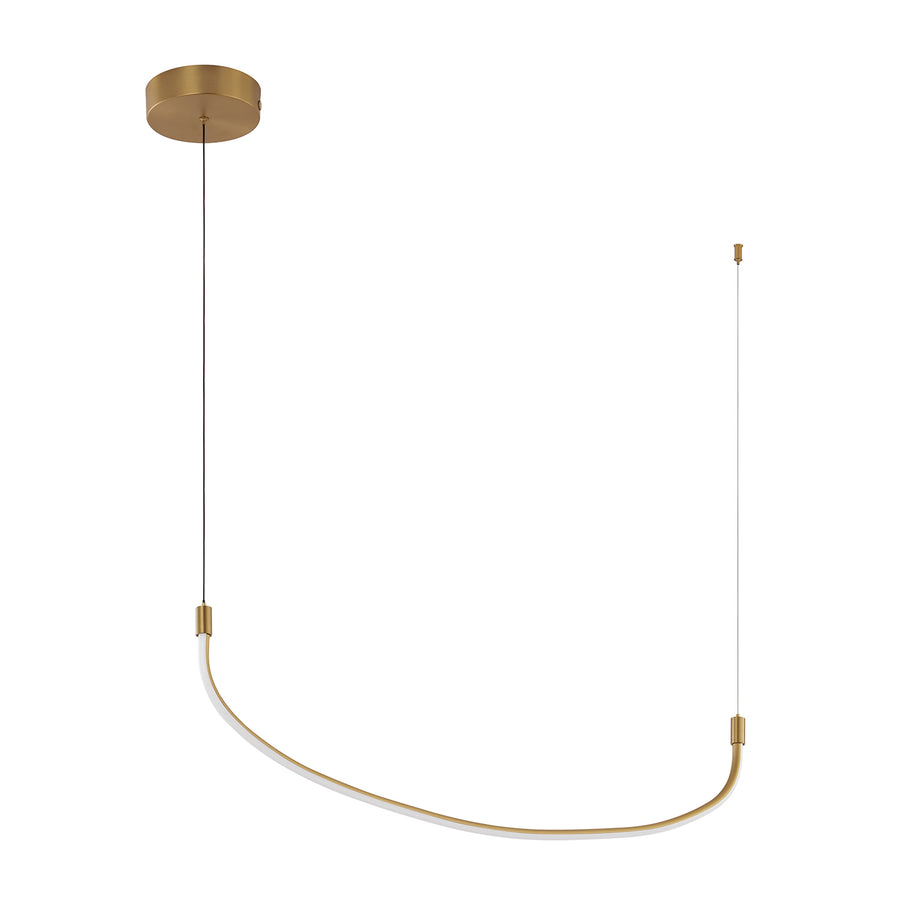 Kuzco Lighting LP89036-BG Talis Pendant Light Brushed Gold