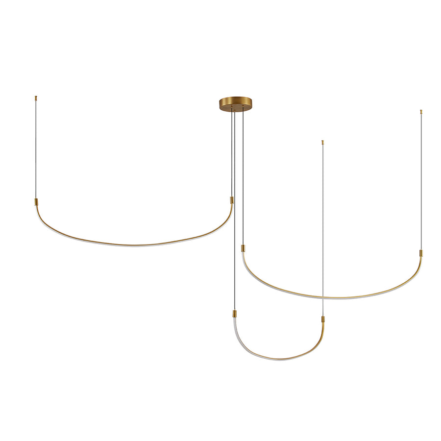 Kuzco Lighting MP89370-BG Talis Pendant Light Brushed Gold