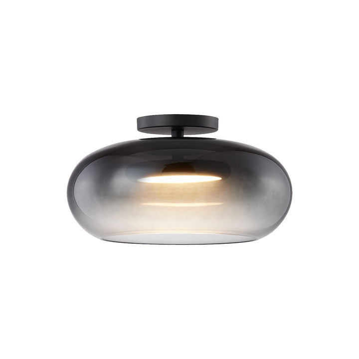 Kuzco Lighting SF62014-BK/SM Trinity Ceiling Light Black/Smoked