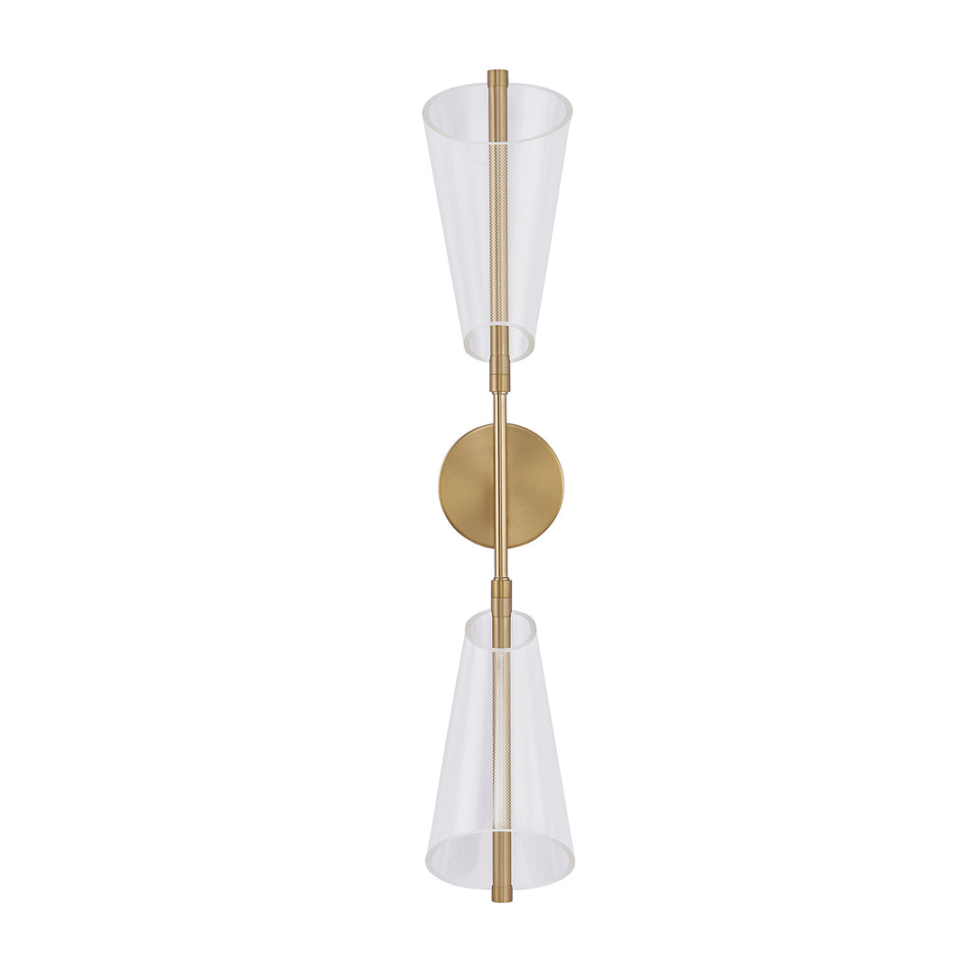 Kuzco Lighting WS62629-BG/LG Mulberry Wall Light Brushed Gold/Light Guide