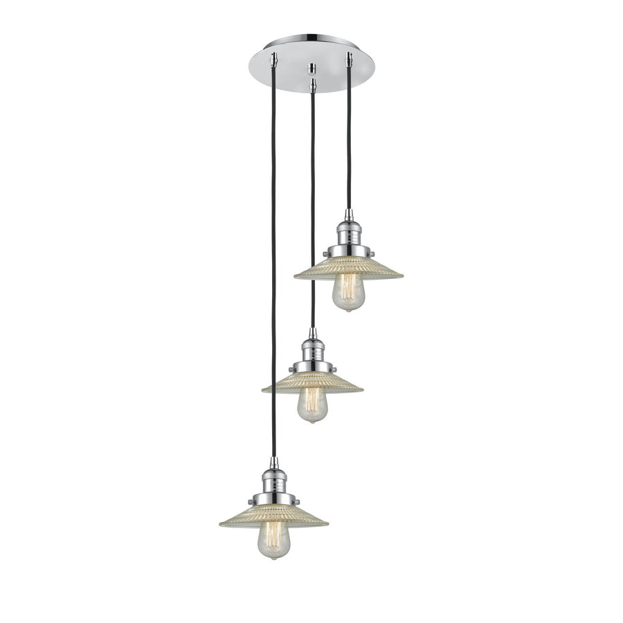Innovations Lighting 113F-3P-PC-G2 Franklin Restoration Three Light Pendant Polished Chrome 1