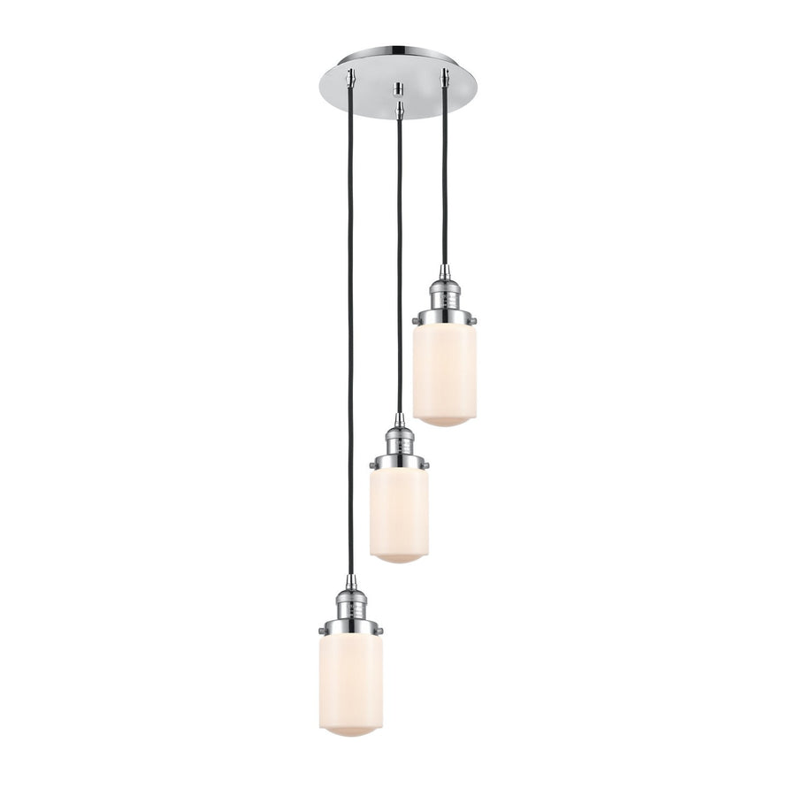 Innovations Lighting 113F-3P-PC-G311 Franklin Restoration Three Light Pendant Polished Chrome 1
