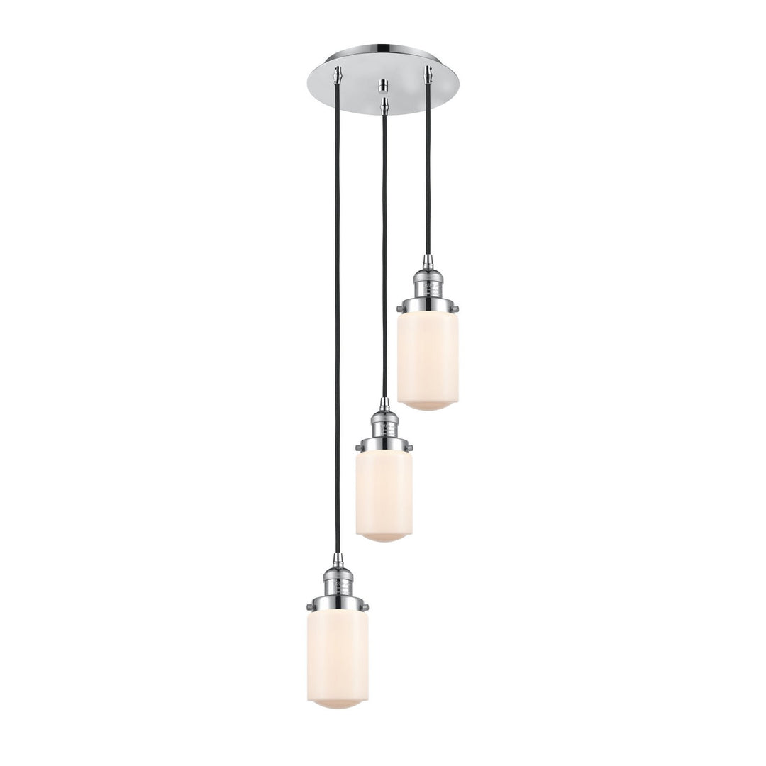 Innovations Lighting 113F-3P-PC-G311 Franklin Restoration Three Light Pendant Polished Chrome