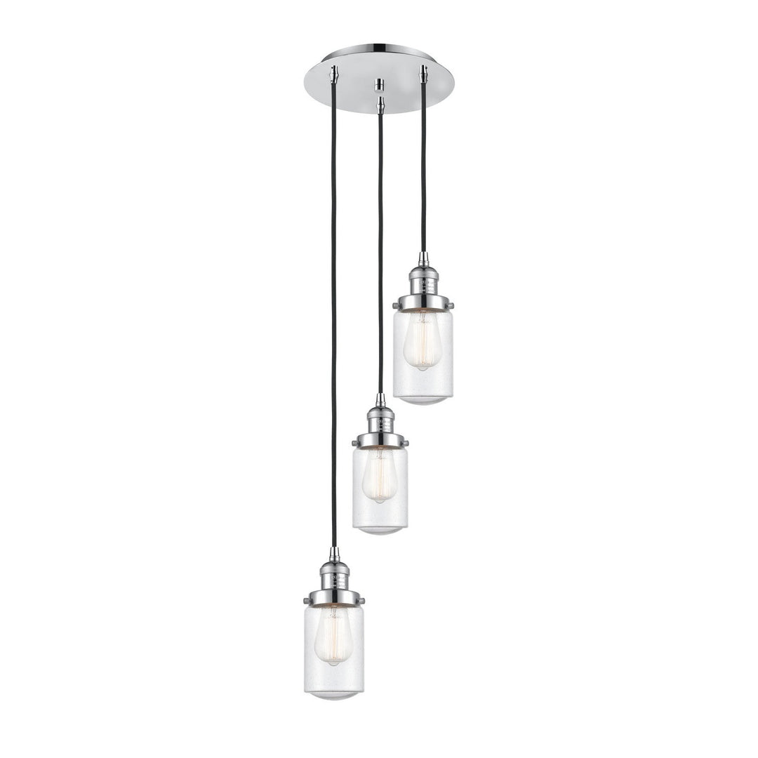 Innovations Lighting 113F-3P-PC-G314 Franklin Restoration Three Light Pendant Polished Chrome 1