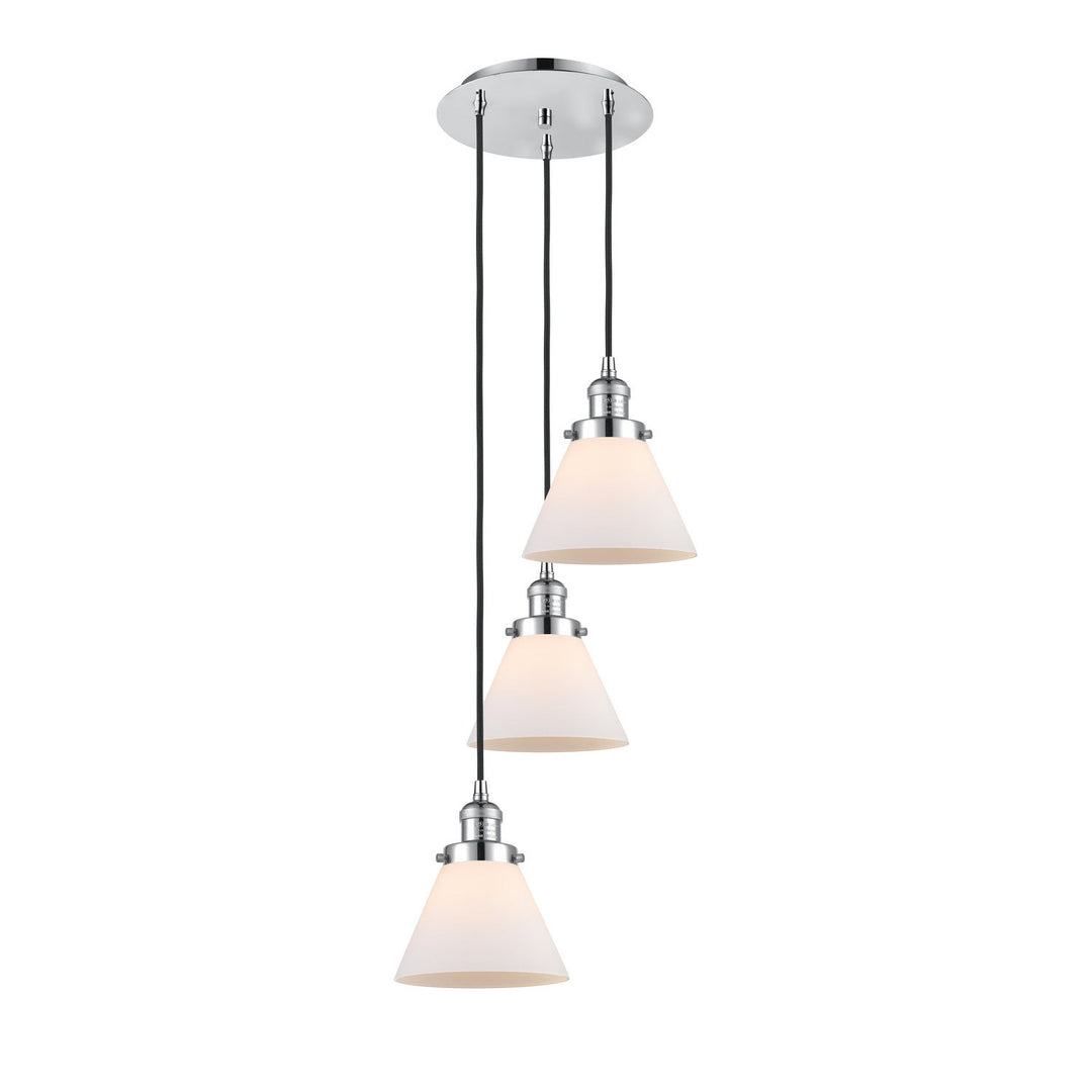 Innovations Lighting 113F-3P-PC-G41 Franklin Restoration Three Light Pendant Polished Chrome