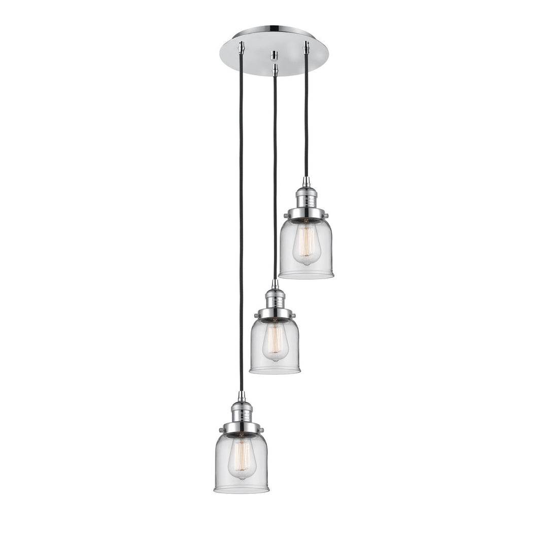 Innovations Lighting 113F-3P-PC-G52 Franklin Restoration Three Light Pendant Polished Chrome