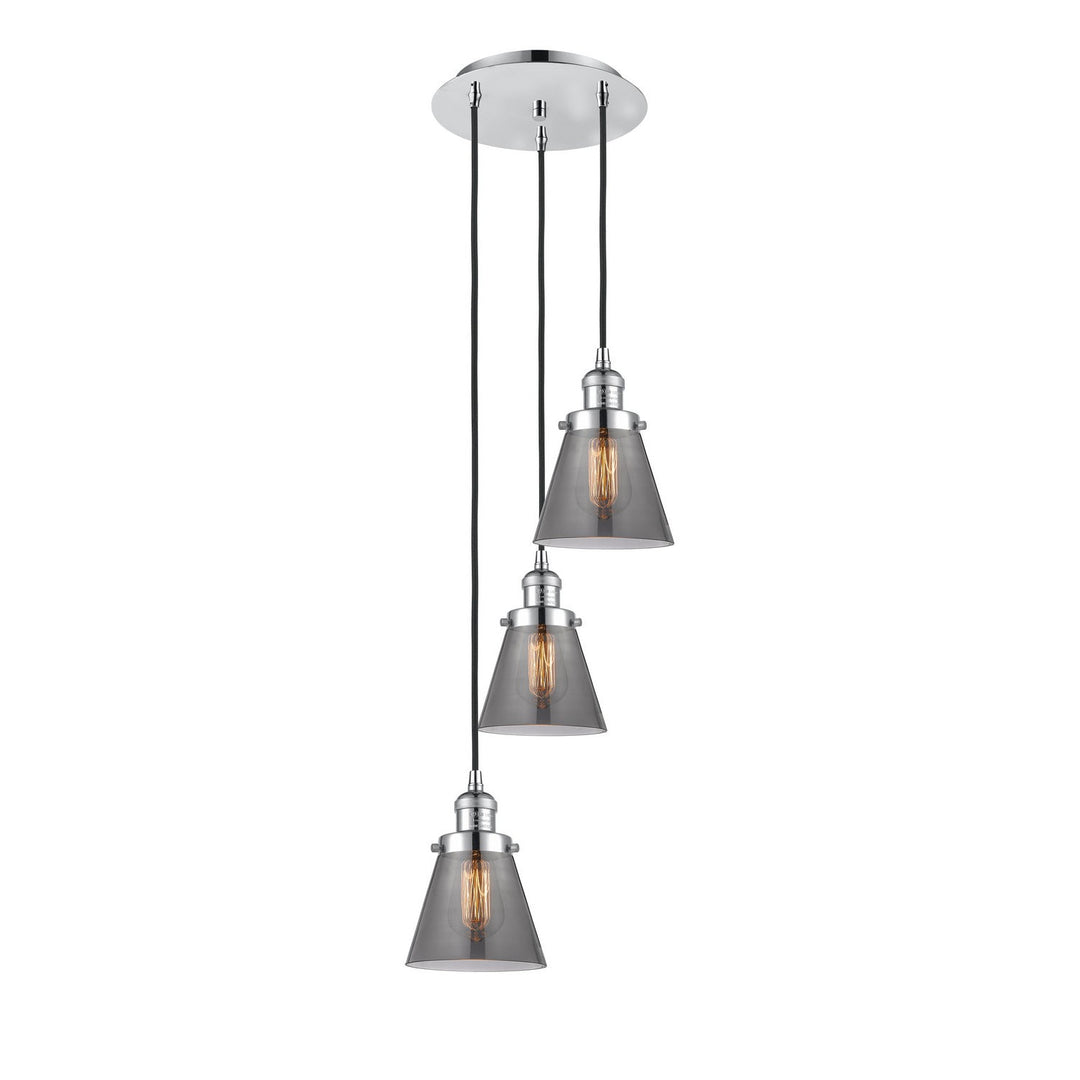 Innovations Lighting 113F-3P-PC-G63 Franklin Restoration Three Light Pendant Polished Chrome