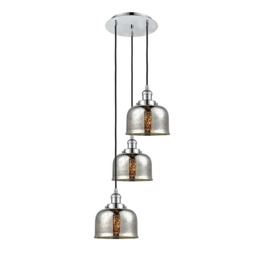 Innovations Lighting 113F-3P-PC-G78 Franklin Restoration Three Light Pendant Polished Chrome