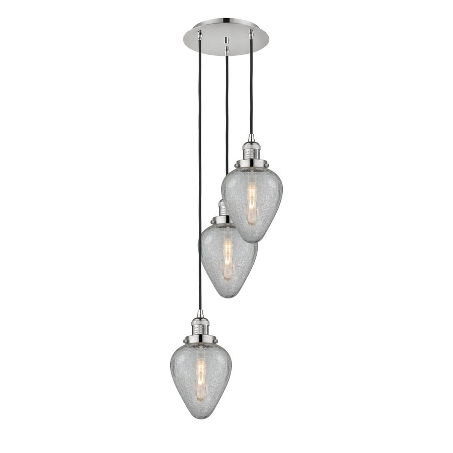 Innovations Lighting 113F-3P-PN-G165 Franklin Restoration Three Light Pendant Polished Nickel 1
