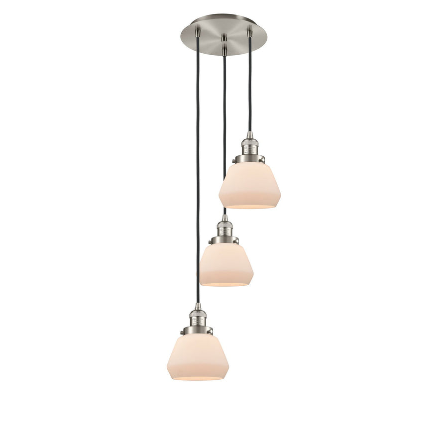 Innovations Lighting 113F-3P-SN-G171 Franklin Restoration Three Light Pendant Brushed Satin Nickel 1