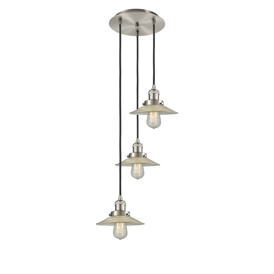 Innovations Lighting 113F-3P-SN-G2 Franklin Restoration Three Light Pendant Brushed Satin Nickel