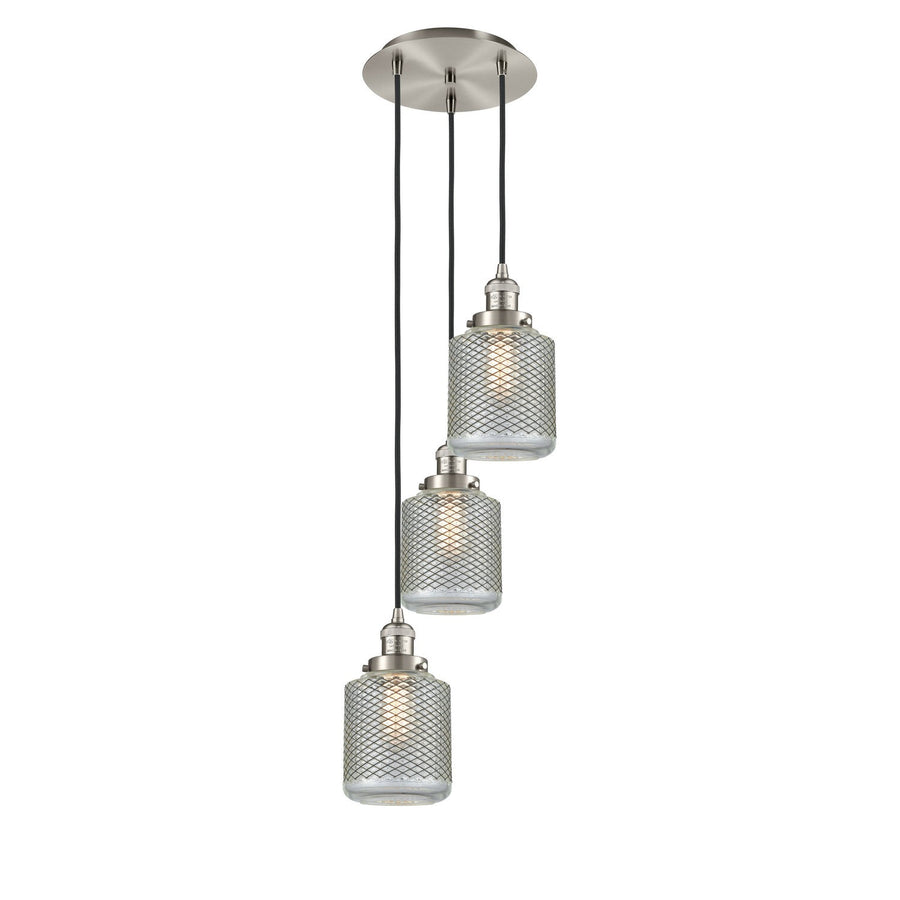Innovations Lighting 113F-3P-SN-G262 Franklin Restoration Three Light Pendant Brushed Satin Nickel