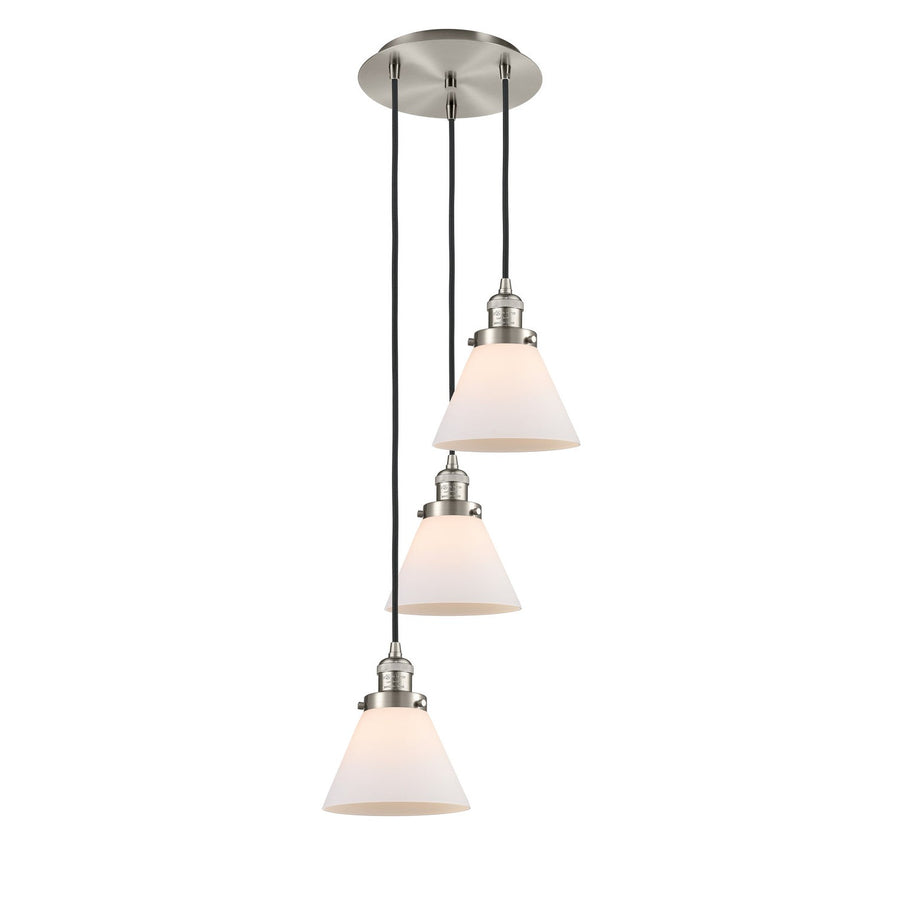 Innovations Lighting 113F-3P-SN-G41 Franklin Restoration Three Light Pendant Brushed Satin Nickel