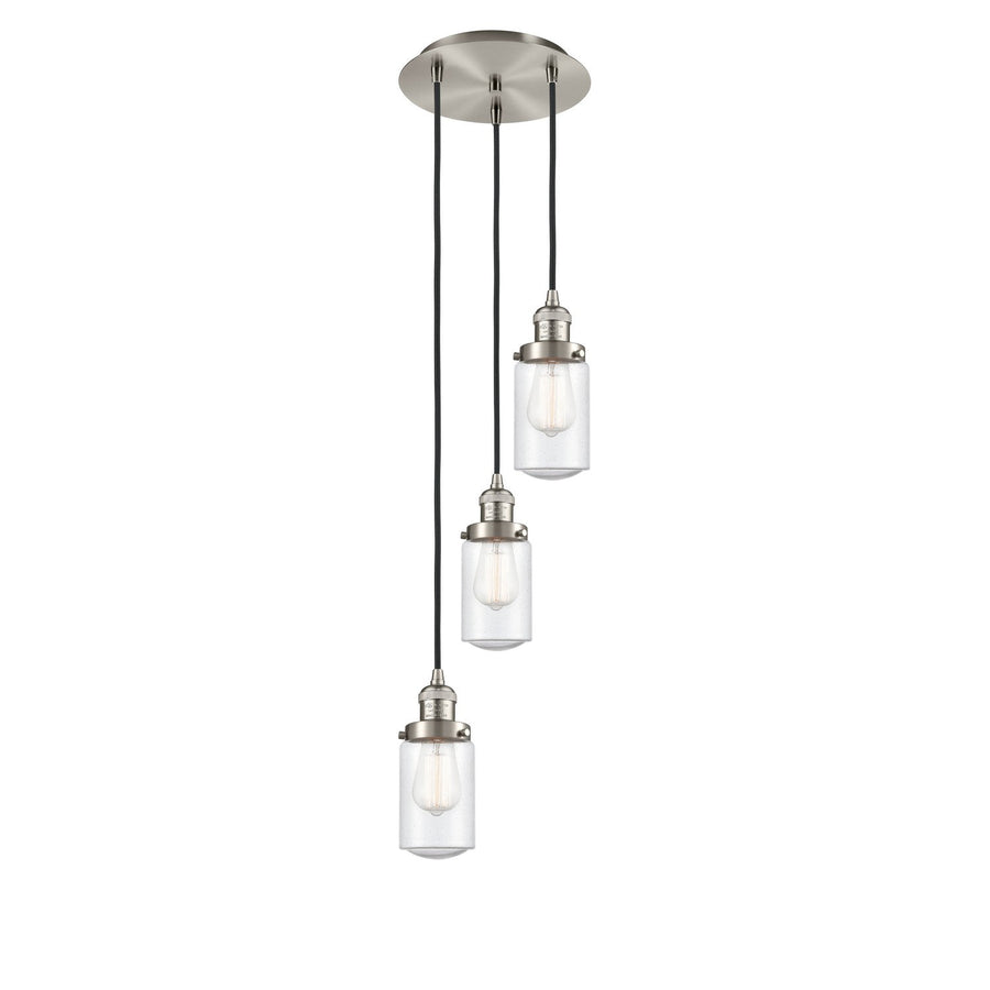Innovations Lighting 113F-3P-SN-G314 Franklin Restoration Three Light Pendant Brushed Satin Nickel 1