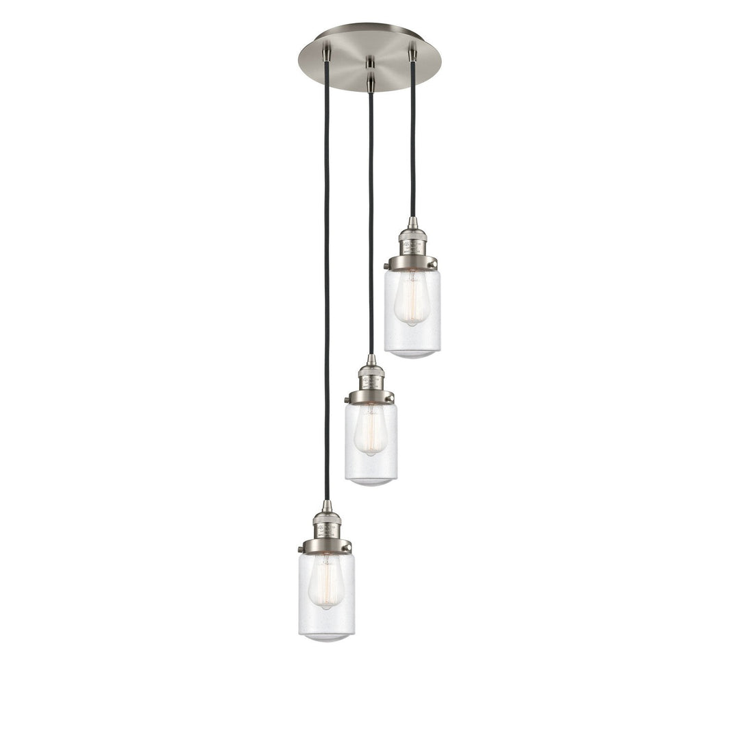 Innovations Lighting 113F-3P-SN-G314 Franklin Restoration Three Light Pendant Brushed Satin Nickel