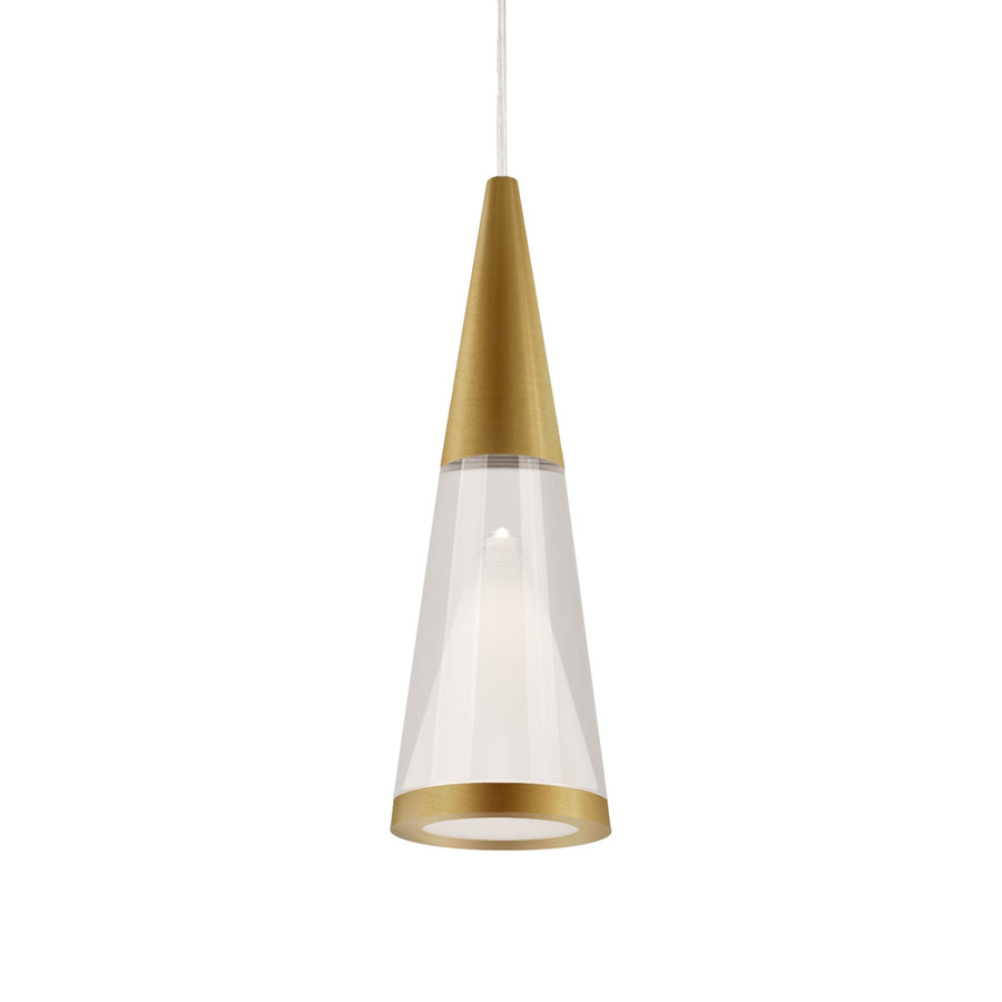 Kuzco Lighting 402401BG-LED Malabar Pendant Light Brushed Gold