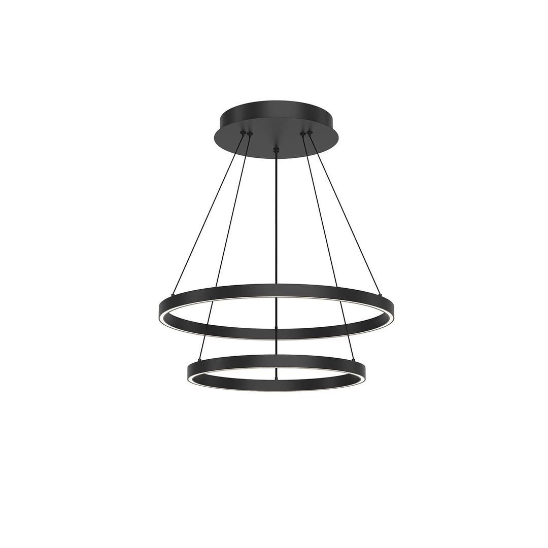 Kuzco Lighting CH87224-BK Cerchio Chandelier Black