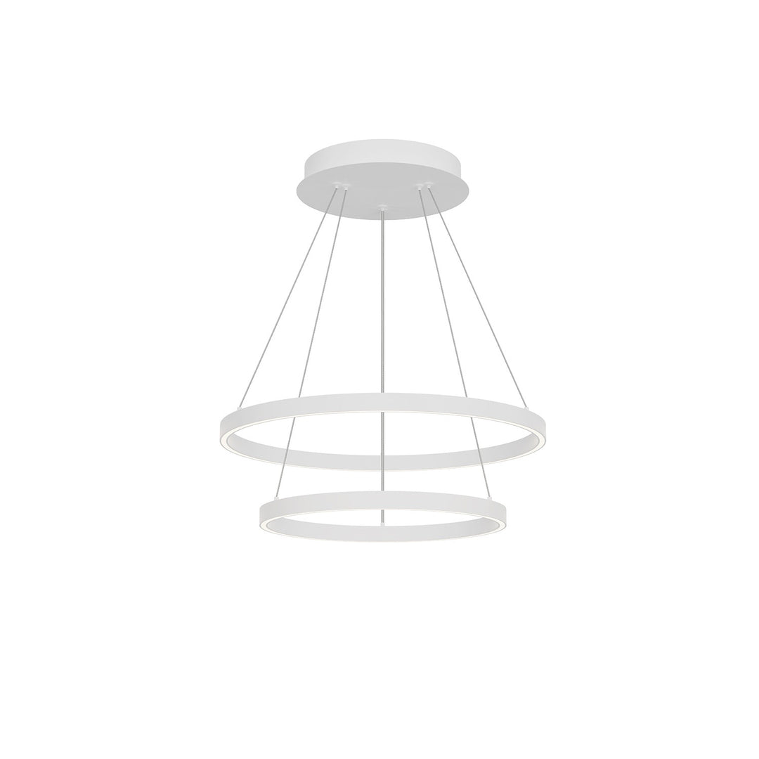 Kuzco Lighting CH87224-WH Cerchio Chandelier White