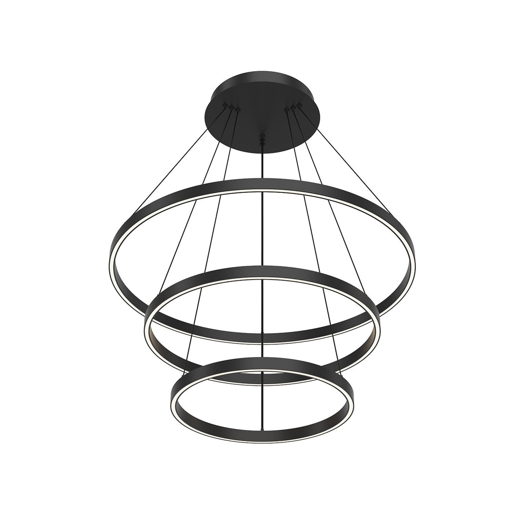 Kuzco Lighting CH87332-BK Cerchio Chandelier Black