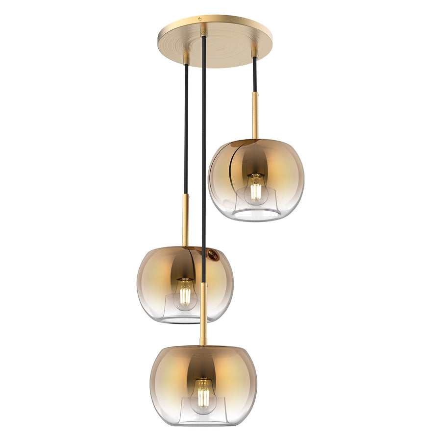 Kuzco Lighting CH57514-BG/CP Samar Chandelier Brushed Gold/Copper