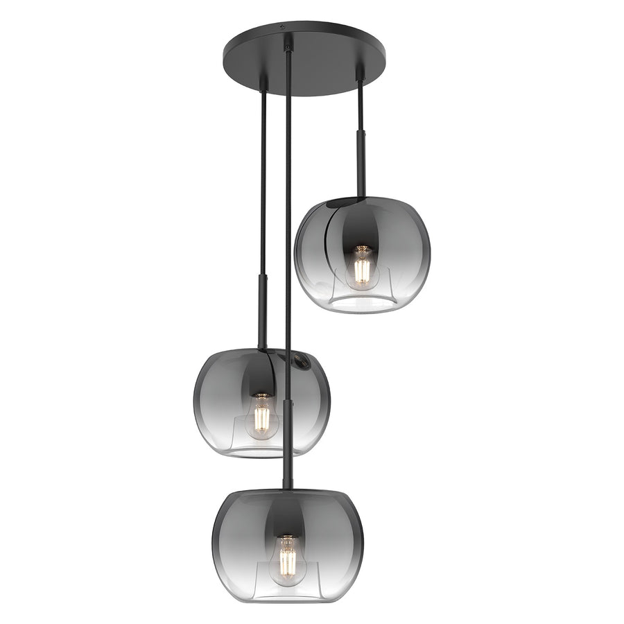 Kuzco Lighting CH57514-BK/SM Samar Chandelier Black/Smoked