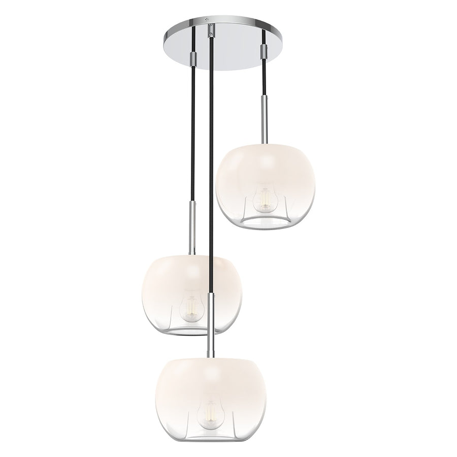 Kuzco Lighting CH57514-CH/OP Samar Chandelier Chrome/Opal Glass