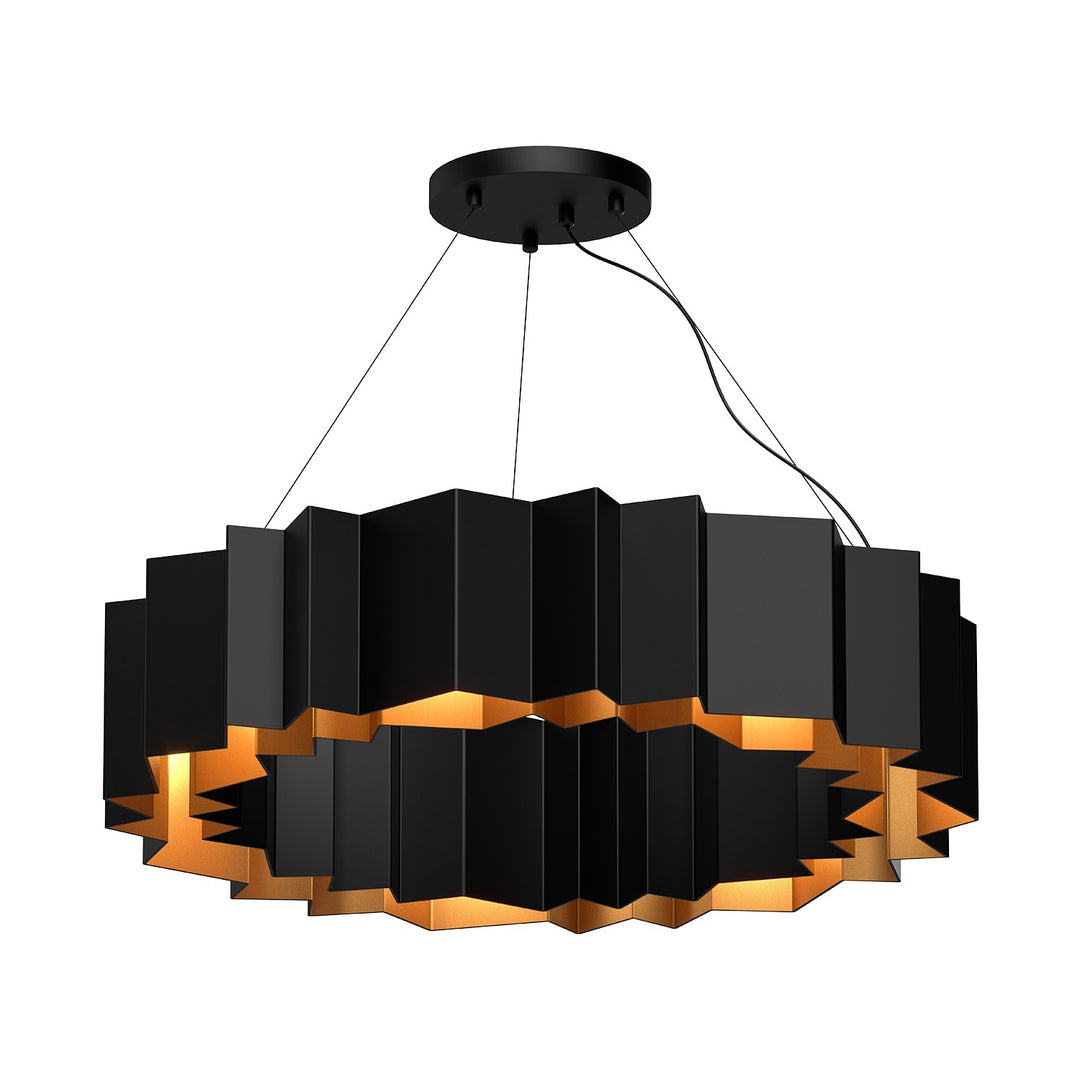 Kuzco Lighting CH58030-BK/GD Akira Chandelier Black/Gold