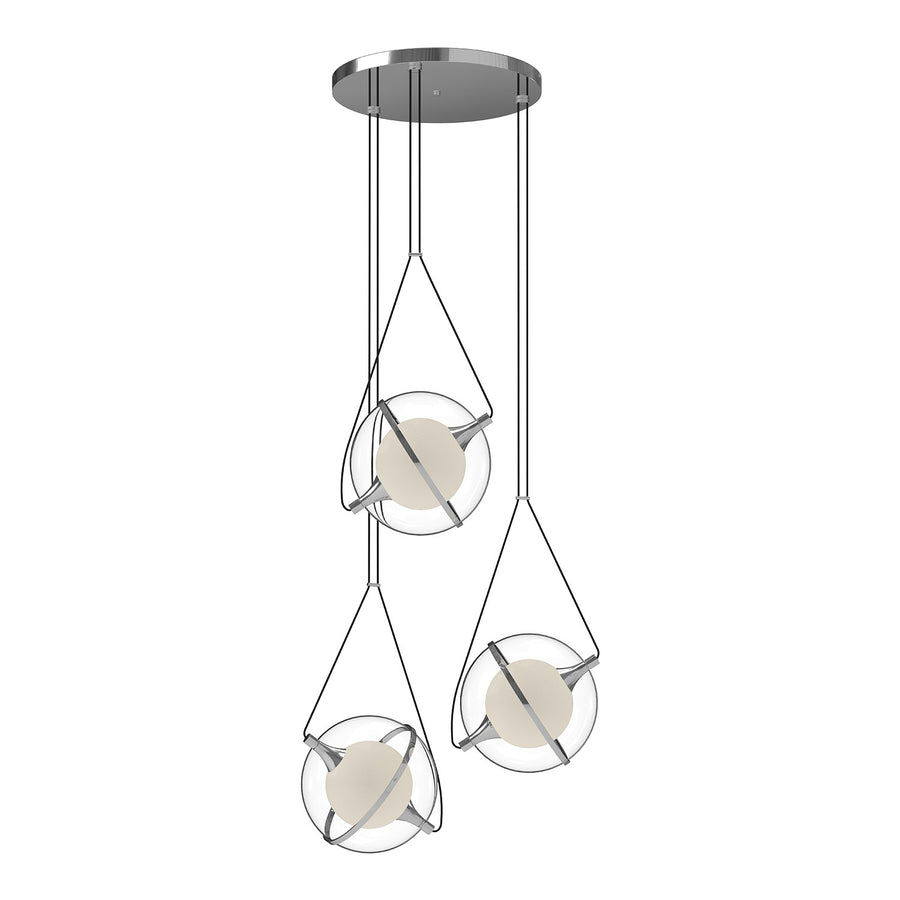 Kuzco Lighting CH76728-CH Aries Chandelier Chrome