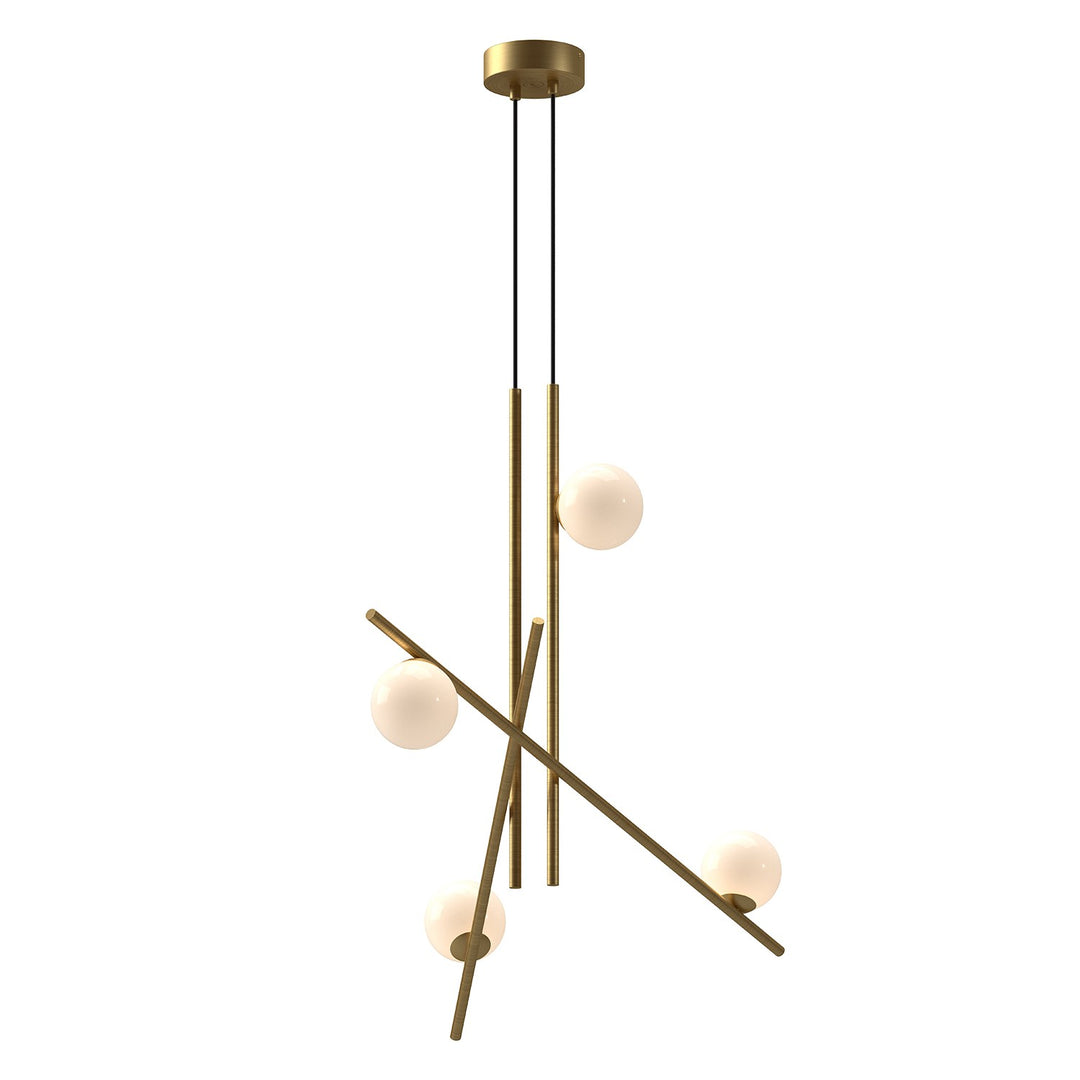 Kuzco Lighting CH89832-BG/GO Amara Chandelier Brushed Gold/Glossy Opal