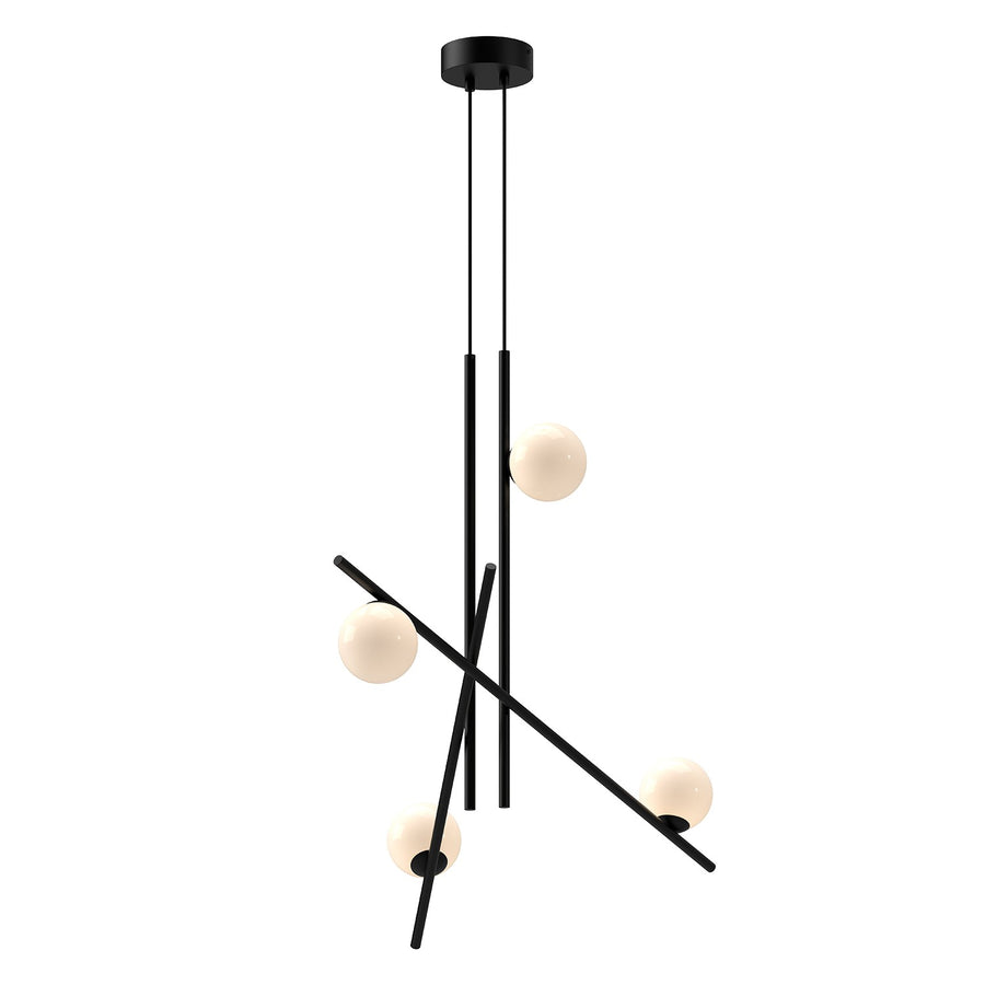 Kuzco Lighting CH89832-BK/GO Amara Chandelier Black/Glossy Opal