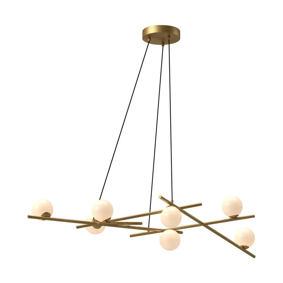 Kuzco Lighting CH89854-BG/GO Amara Chandelier Brushed Gold/Glossy Opal