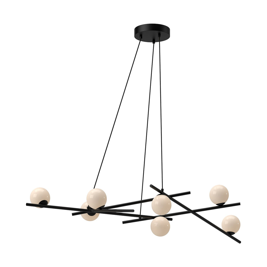 Kuzco Lighting CH89854-BK/GO Amara Chandelier Black/Glossy Opal