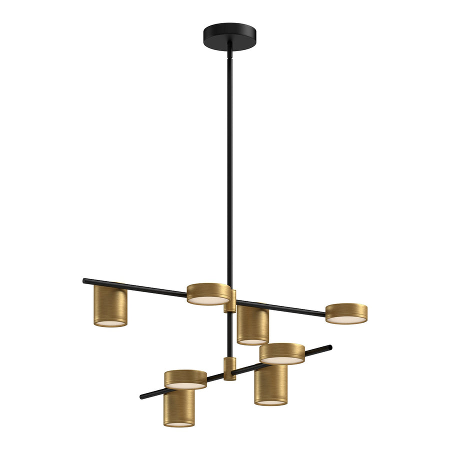 Kuzco Lighting CH96840-BK/BG Jayden Chandelier Black/Brushed Gold