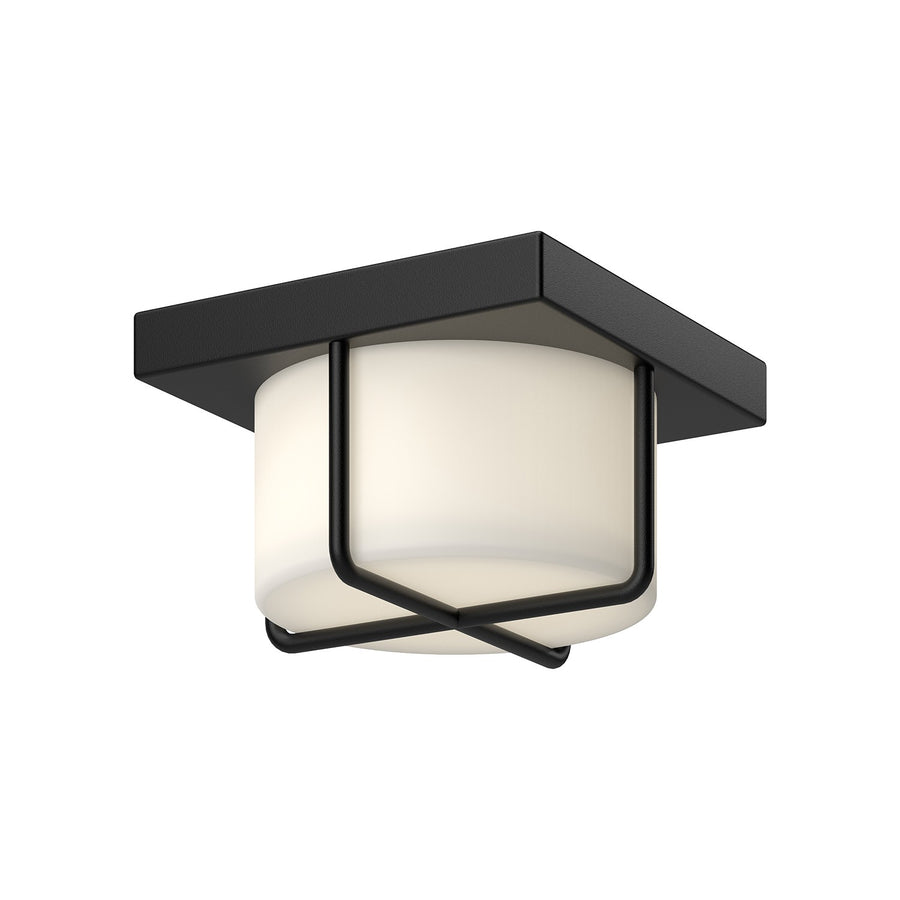 Kuzco Lighting FM45907-BK/OP Regalo Ceiling Light Black/Opal Glass