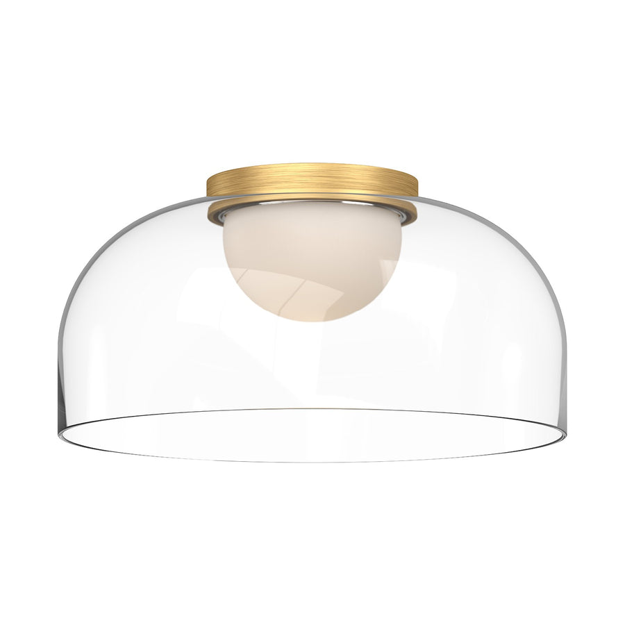 Kuzco Lighting FM52512-BG/CL Cedar Ceiling Light Brushed Gold/Clear Glass