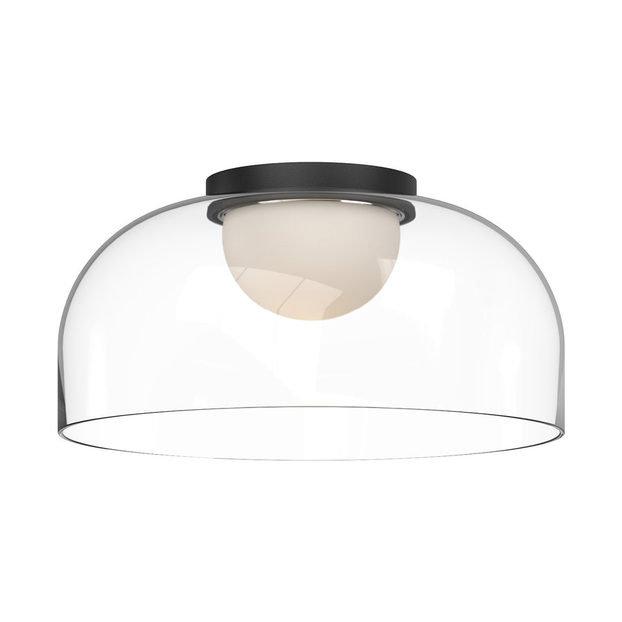 Kuzco Lighting FM52512-BK/CL Cedar Ceiling Light Black/Clear Glass