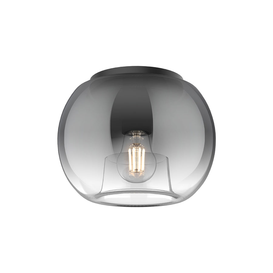 Kuzco Lighting FM57508-BK/SM Samar Ceiling Light Black/Smoked