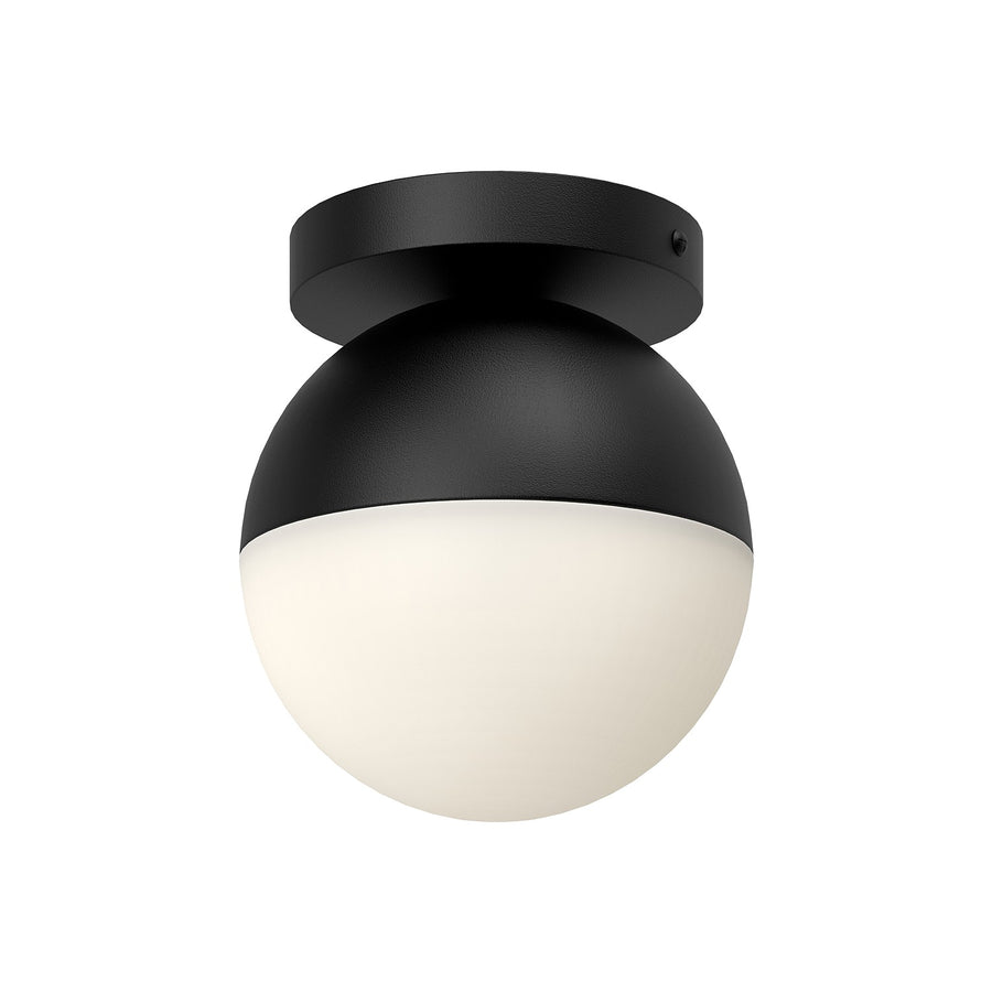 Kuzco Lighting FM58306-BK/OP Monae Ceiling Light Black/Opal Glass