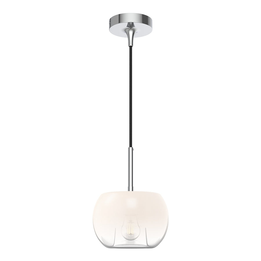 Kuzco Lighting PD57508-CH/OP Samar Pendant Light Chrome/Opal Glass