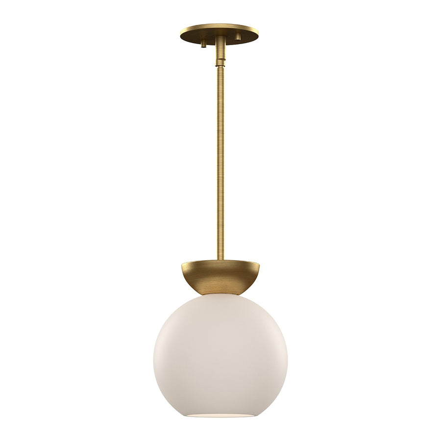 Kuzco Lighting PD59708-BG/OP Arcadia Pendant Light Brushed Gold/Opal Glass