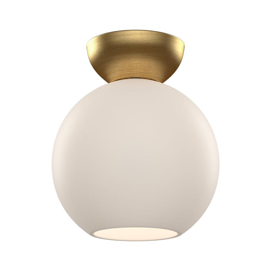 Kuzco Lighting SF59708-BG/OP Arcadia Ceiling Light Brushed Gold/Opal Glass