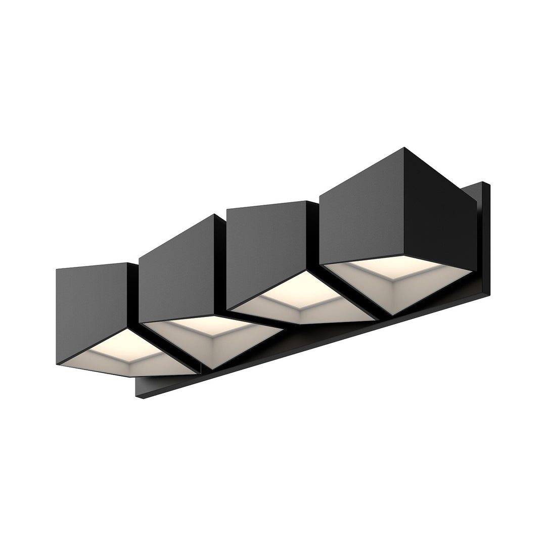 Kuzco Lighting VL31224-BK/WH Cubix Vanity Light Black/White