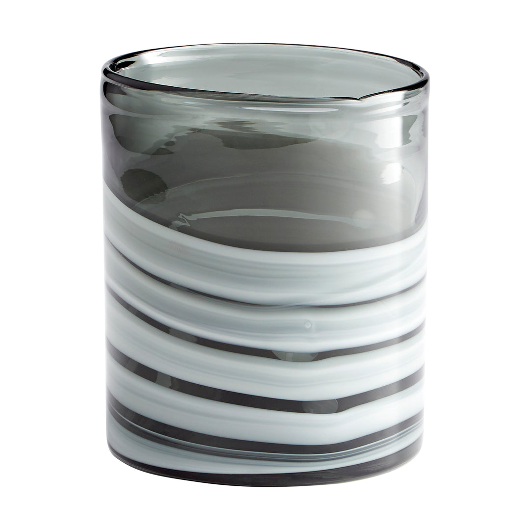 Cyan Design 10470 Vase White And Silver