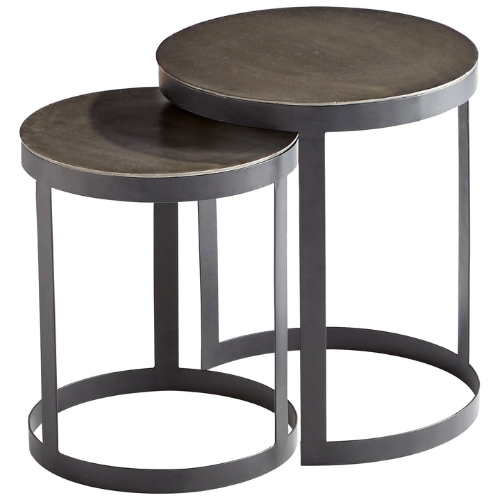 Cyan Design 10734 Monocroma Side Table Tables - Black|Silver