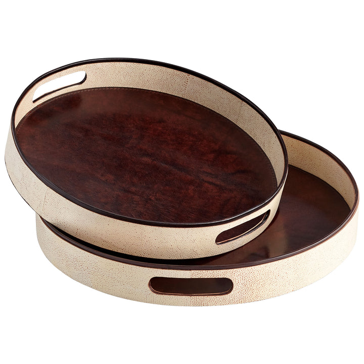 Cyan Design 10182 Tray Beige And Brown